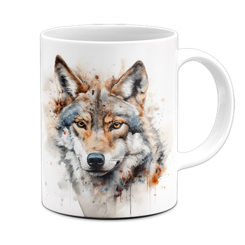Kubek ceramiczny wilk