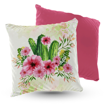 Poduszka welur kaktusy 40x40 cm