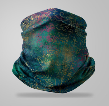 Komin wielofunkcyjny bezszwowy wzór abstrakcyjny vintage