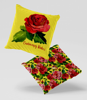 Poduszka welur dla Babci 40x40 cm