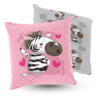 Poduszka welur zebra 40x40 cm