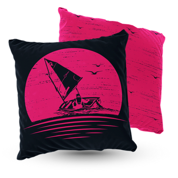 Poduszka welur Optimist żagle 40x40 cm