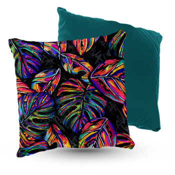 Poduszka welur liście monstery 40x40 cm