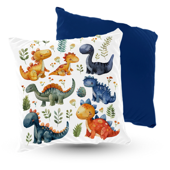 Poduszka welur park dinozaurów 40x40 cm