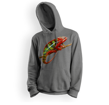 Bluza dziecięca z kapturem kameleon