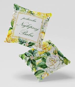 Poduszka welur dla Babci 40x40 cm