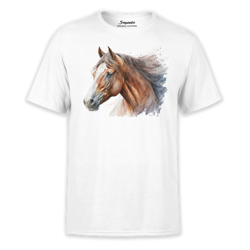 Koszulka z nadrukiem brązowy koń