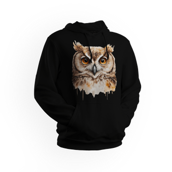Bluza męska/unisex z kapturem sowa
