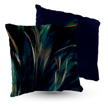 Poduszka welur pawie pióra 40x40 cm