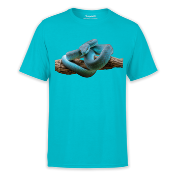 Koszulka dziecięca wąż pyton niebieski