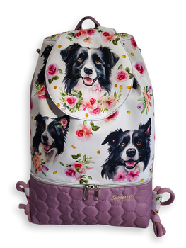 Plecak - worek z klapką psy - border collie