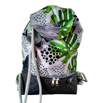 Plecak - worek z klapką monstery