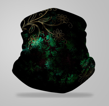 Komin wielofunkcyjny bezszwowy wzór abstrakcyjny vintage