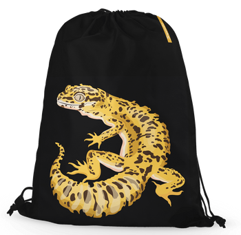 Worko-plecak gekon lamparci czarny