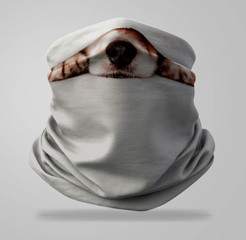 Komin wielofunkcyjny bezszwowy psi nos pies