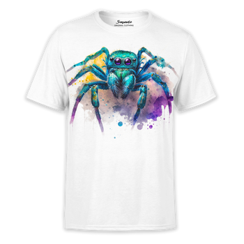 Koszulka z nadrukiem kolorowy pająk Skakun