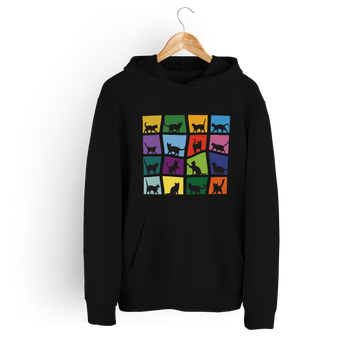 Bluza damska z kapturem kocia drużyna