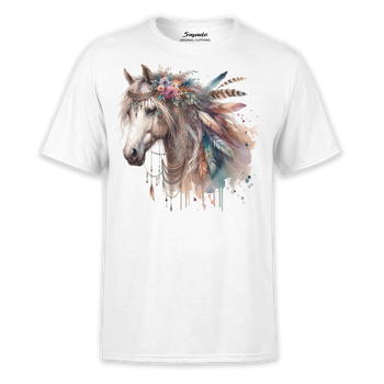 Koszulka z nadrukiem koń boho