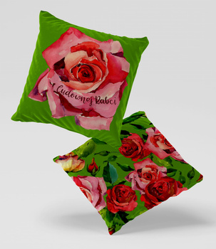 Poduszka welur dla Babci 40x40 cm