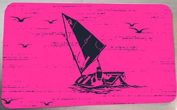 Dywanik 45x75 cm z grafiką żaglówki Optimist