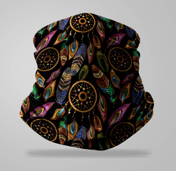 Komin wielofunkcyjny bezszwowy łapacze snów