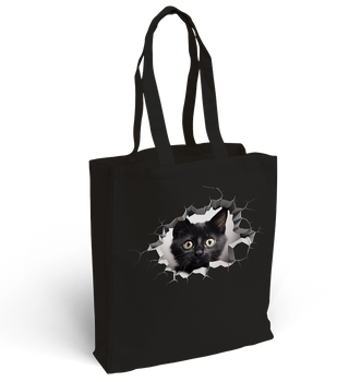 Torba bawełniana z nadrukiem kociak