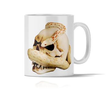 Kubek ceramiczny wąż czaszka