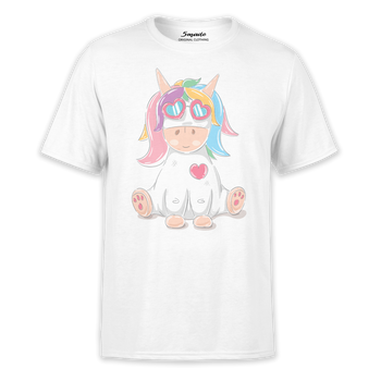 Koszulka dziecięca tęczowa krówka