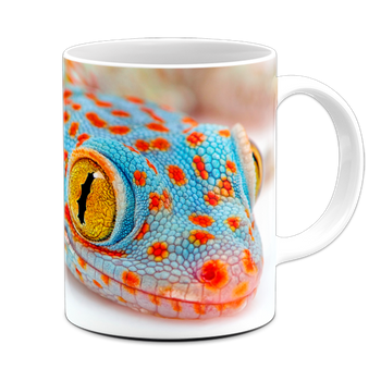 Kubek ceramiczny gekon toke gady