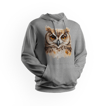 Bluza męska/unisex z kapturem sowa
