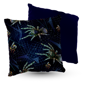 Poduszka welur pająki 40x40 cm