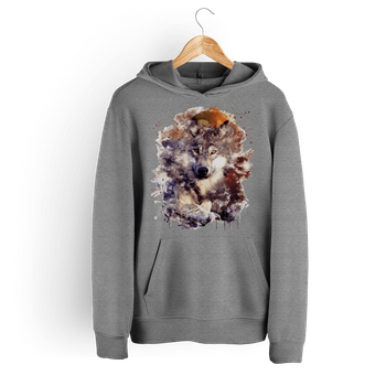 Bluza damska z kapturem wilk