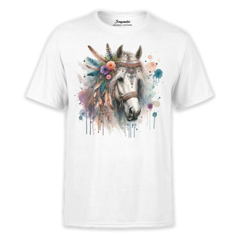 Koszulka z nadrukiem koń boho