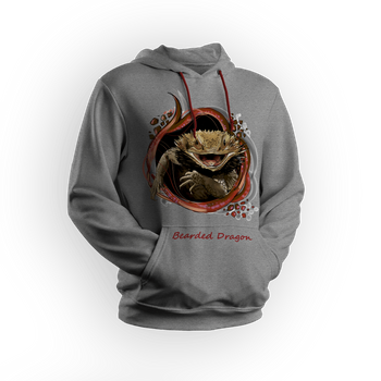 Bluza męska/unisex z kapturem agama Bearded Dragon