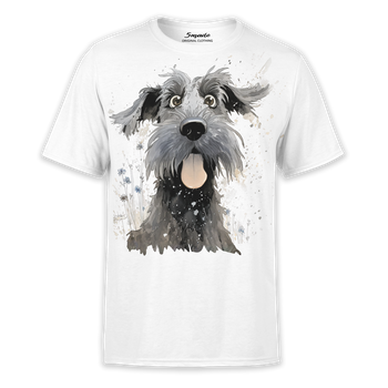 Koszulka wesoły pies Sznaucer olbrzym