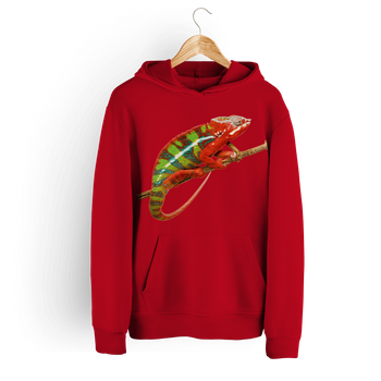 Bluza damska z kapturem kameleon