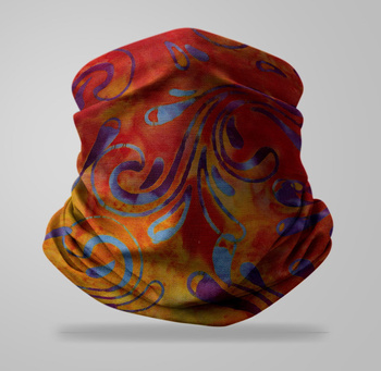 Komin wielofunkcyjny bezszwowy wzór batik